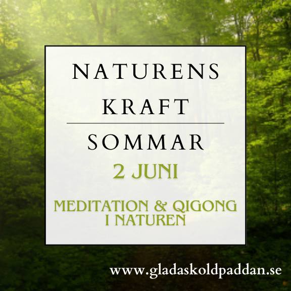 Naturens kraft sommar 2 juni, meditation och qigong.